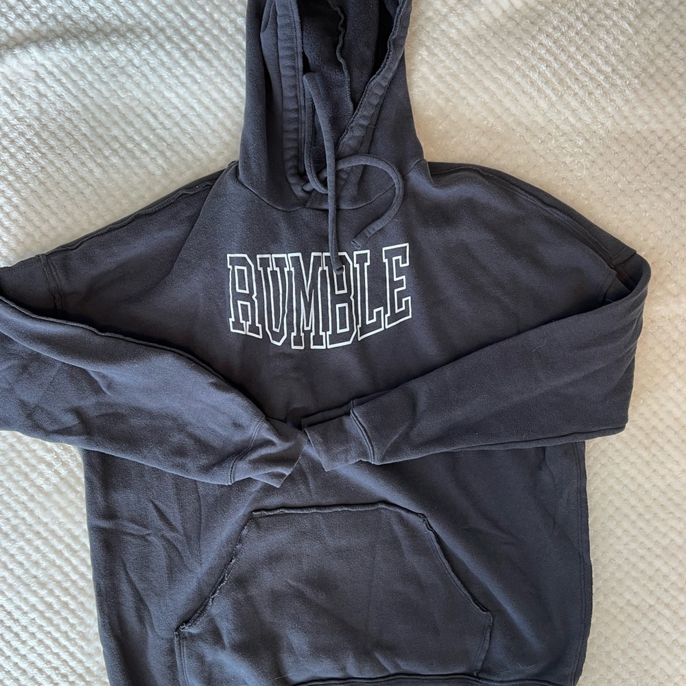 RUMBLE Charcoal Gray Hoodie - Women's Casual Pullover